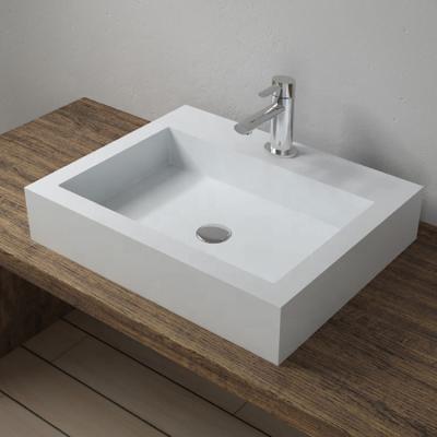 China Durable Countertop Wash Basin Corian Worktop Basin , Artificial Stone Wash Basin A2 for sale