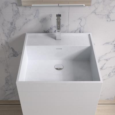 China Durable Hot Selling Solid Outdoor Wash Basin , Corian PW18 Bathroom Hand Free Wash Basin for sale