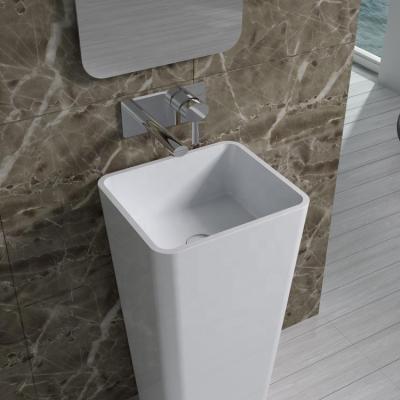 China Hot Sale Durable Stone Resin Sink , PW53 Bathroom Hand Free Sink for sale