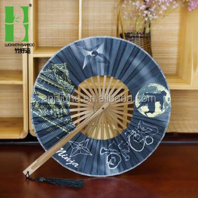 China Cheap Japanese Japan Promotion Round Hand Fans for sale