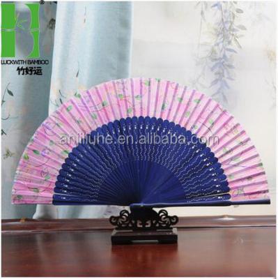 China Japanese custom made folding bamboo fan from japan to anji for sale