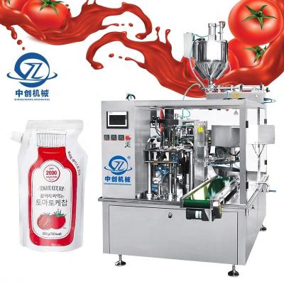 China Food Coffee Milk Packing Premade Bag Pouch Doypack Yogurt Food Meat Bags Flour Noodle Granola Bar Powder Automatic Packing Machine for sale