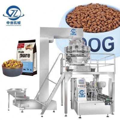 China Dog Food Packing Pouch Premade Pouch Bag Premade Bag Powder Cookie Grain Nut Flour Pet Food Packing Machine for sale