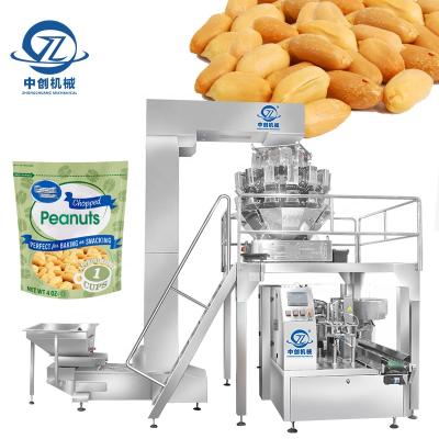 China Doypack Doypack Peanuts Zipper Nuts Packing Machine Plastic Pouch Automatic Automatic Food Packaging Premade Sachet Dry Packing Machine for sale