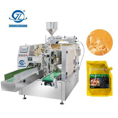 China Food Packaging Premade Bag Doypack Pouch Flavor Juice Water Fruit Coffee Sauce Frying Oil Tomato Shampoo Packaging Machine for sale