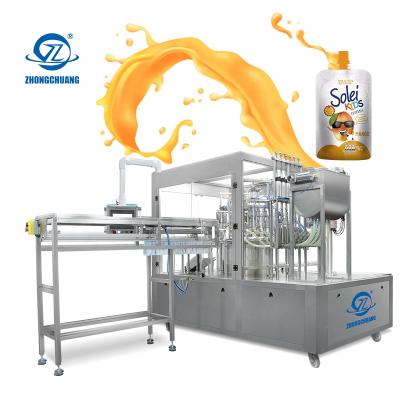 China Work Efficient Professional Fully Automatic Liquid Jelly Juice Beverage Ice Cream Capping Machine Packaging And Filling Machine for sale