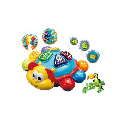 China 2022 Hot Selling Electronic Baby Educational Toys Electric Toy Beetle Omnidirectional Toys with Lights and Music for Kids for sale