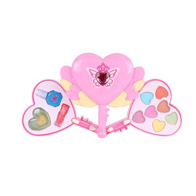 China Toy Makeup Set Factory Wholesale Fashion Love Cosmetic Girl's Senior Cartoon Safe Non-Toxic Children's Makeup Pretend Play Cosmetics To Place Toys for sale