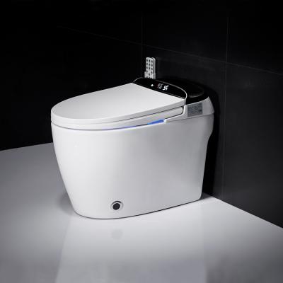 China Automatic Operation Bathroom Dresser With Automatic Open Cover Automatic Cleaning Smart Toilet for sale