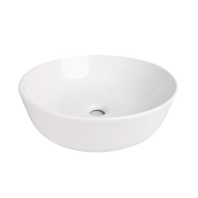 China Easy Clean Sanitary Ware Countertop Wash Basin Round Ceramic Hand And Face Wash Art Basin for sale