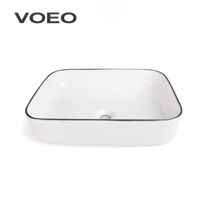 China New Coming Wash Basin Easy Clean Delicate Appearance Factory Manufacturer White Vessel Sink for sale