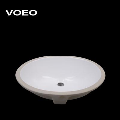 China Easy Clean Wash Basin UNDERMOUNT DOWN CIRCLE 20INCH BATHROOM ART WASHBASIN CERAMIC OVAL for sale