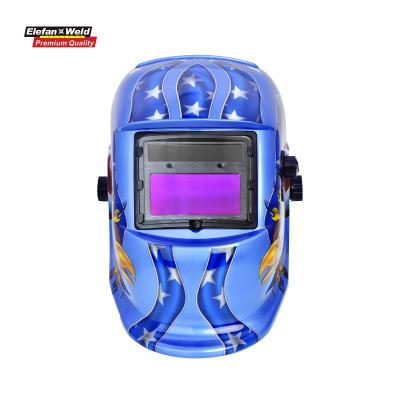 China Hot Selling Long Life Time Full Face External Sun Helmet Heat Resistant Auto-darkening Welder for sale