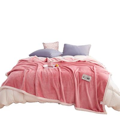 China New Thick Type Super Soft Customized Sleep Plush Blanket Thick Blanket for sale