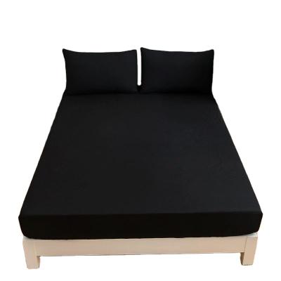 China Solid Color Soft And Breathable Breathable Home Use Organic Bedding Flat Sheets for sale