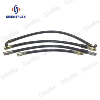 China SBR EPDM Car Fluid Hydraulic Braided Motorcycle Brake Hose SAE J1401 Rubber Material Assembly for sale