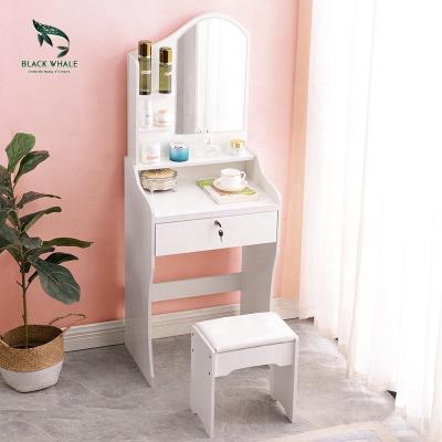 China Modern Bedroom Designs Factory Customizable Manufacturer Wooden Baby Kids Vanity Makeup Dresser Mirrored Dresser Sets for sale