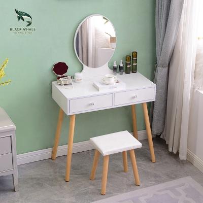 China Luz Schminktisch Mirrored Dresser Sets(Others) Modern Vanity Makeup Coiffeuse Meuble Modern Dressing Tables Tocadores Adjustable White Scam Kids Baby for sale