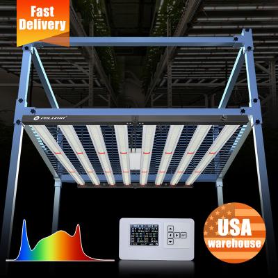 China PHLIZON Collapsible Folding LED Grow Light 640W 720W 1000W Full Spectrum Dimmable LED Bar Grow Light Hydroponic for sale