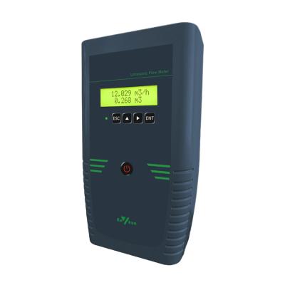 China HOT SALE FSSC LCD Display Handheld Ultrasonic Display Transmitter External Portable Type Ultrasonic Flowmeter for sale