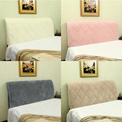 China Simple 2021Luxury Recycled Velvet Quilted Headboard Cover for sale