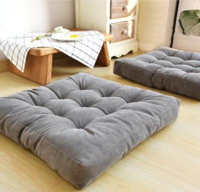 China Plain Hemp Satin Long Velvet Fitted Cushion Mat for sale