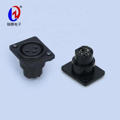 China audio & XLR 3 Pole Video Female Panel Mount Connector Jack Socket Connector Audio Speaker for sale