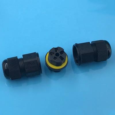 China LED Lighting IP68 Outdoor Waterproof Installation /Building/Electrical Wire Connector 2 Way Outdoor Junction Box Cable Connector for sale