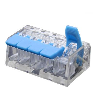 China LED Lighting Compact /Building/Electrical 221 Installation Lever-Nut Wire Connector 3-Conductor Terminal Block Quick Wiring Connector for sale