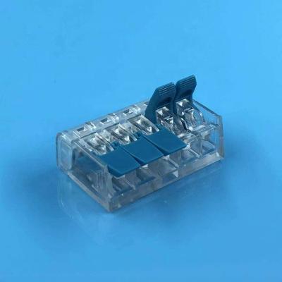 China LED Lighting /Building/Electrical Installation 221 Connector Levers PCT-215 5 Ports Driver Compact Connector 221-415 Quick Push Cable Wire Electrical Wiring Connector for sale