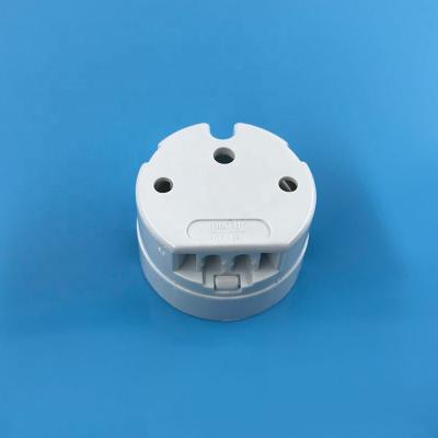 China Flattening T8 Fluorescent Lamp Holder G13 Plastic Medium Socket Bi-Pin Socket for sale