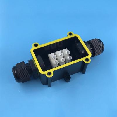 China Solar Panel System/Wiring Junction Box IP68 External Plastic 2 Way Electric Power Cord Waterproof Junction Box/Outdoor LED Lamps Gland Small for sale