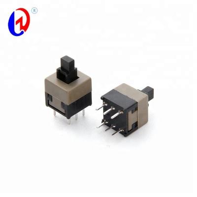 China NO--latching Mini 8.5 micro 6pin high quality electric momentary push button switch from China supplier for sale