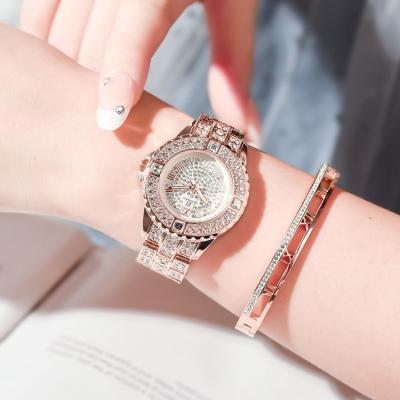 China Longbo 80642 Lady Waterproof Luxury Watch 3 Quartz Atmosphere Bling Diamond Dress Women Watch In Waterproof Wristwatch for sale