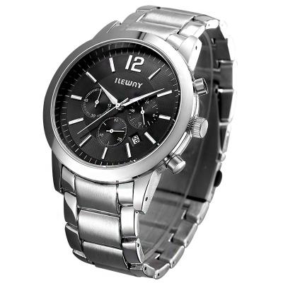 China Water Resistant 3Atm Stainless Steel Strap Stainless Steel Strap Chronograph Quartz Chronograph Men's Luxury Watches for sale