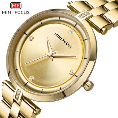 China Chronograph Mini Focus 0120L Brand Watch Steel Ladies Luxury Full Strap Women Fashion Quartz Minimalist Watch for sale