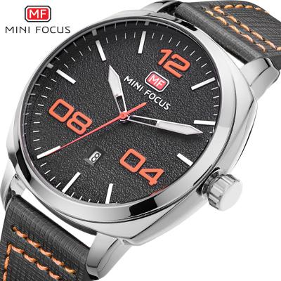 China MINI FOCUS 0013G Chronograph Large Size Classic Date Watches Mens Leather Straps Fashion Mens Sport Watch for sale