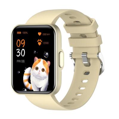 China 2021 New Touch Screen Sports E21 Heart Rate Blood Pressure Female Period Reminder GPS Track Motion Smart Watch For Android IOS for sale