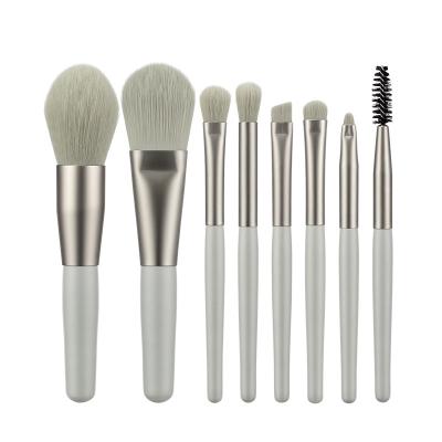 China Angular Blush Mini Size 8Pcs Make Up Brush Private Label Cosmetic Makeup Brushes for sale