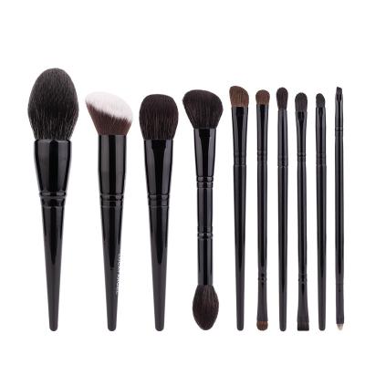 China Angular Blush Double-End High Quality Makeup Set Brush Synthetic Hair Professional Make Up Brushes Private Label for sale