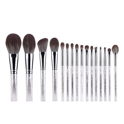 China Angular Blush Hair 16Pcs High Quality Private Label Makeup Brush Set for sale