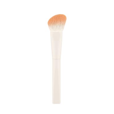 China Angular Blush Anmor Coral Red Cheeks Angled Contour Premium Makeup Brush for sale