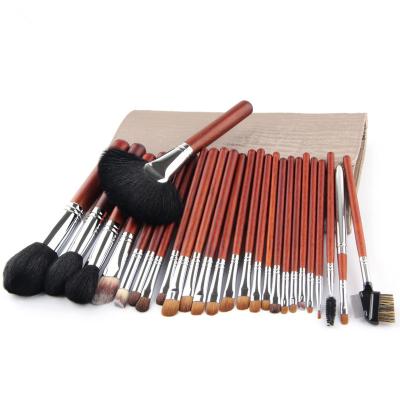 China 26Pcs Goat Hair Friendly Make Up Brushes Foundation Powder Professional Makeup Set Brush With Bag for sale