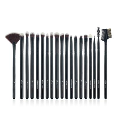 China Black Professional Smudge Brush 19Pcs Concealer Make Up Cosmetic Private Label Makeup Brush Set Basic for sale