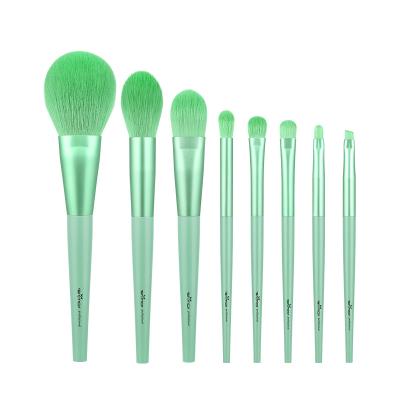 China Anmor 8Pcs Smudge Brush Make Up Brush Set Powder Foundation and Eyeshadow Makeup Blending Brush for sale