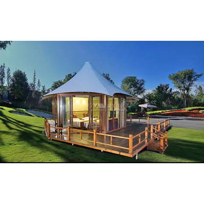 China Extended Type Factory Direct Supply Large Space Useful Waterproof Wedding Glass Glamping Tent for sale