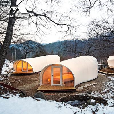 China Extended Type 10.5m Long Charming Silkworm New Glamping Pod for sale