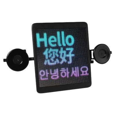 China Semi-outdoor Pixel Remote Control P2.75 Screen Rear Window Semi-outdoor Voiced Perfect Intelligent Intelligent Full Color Voiced Transparent Car New AI Led Display for sale