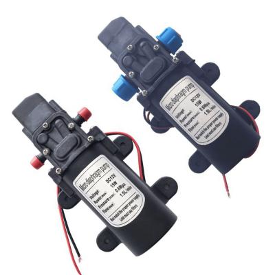 China Industrial Utilities Fast Shipping DC 12V 15W 1.5LPM 6Bar Mini Mirco Diaphragm Pump High Pressure Booster Sprayer For DIY Household for sale