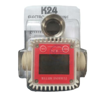 China All Electronic Blue Suzzara Calibration Chemicals Turbine Diesel Fuel Digital Water Adblue K24 Chemical Plastic Flow Meter Price for sale